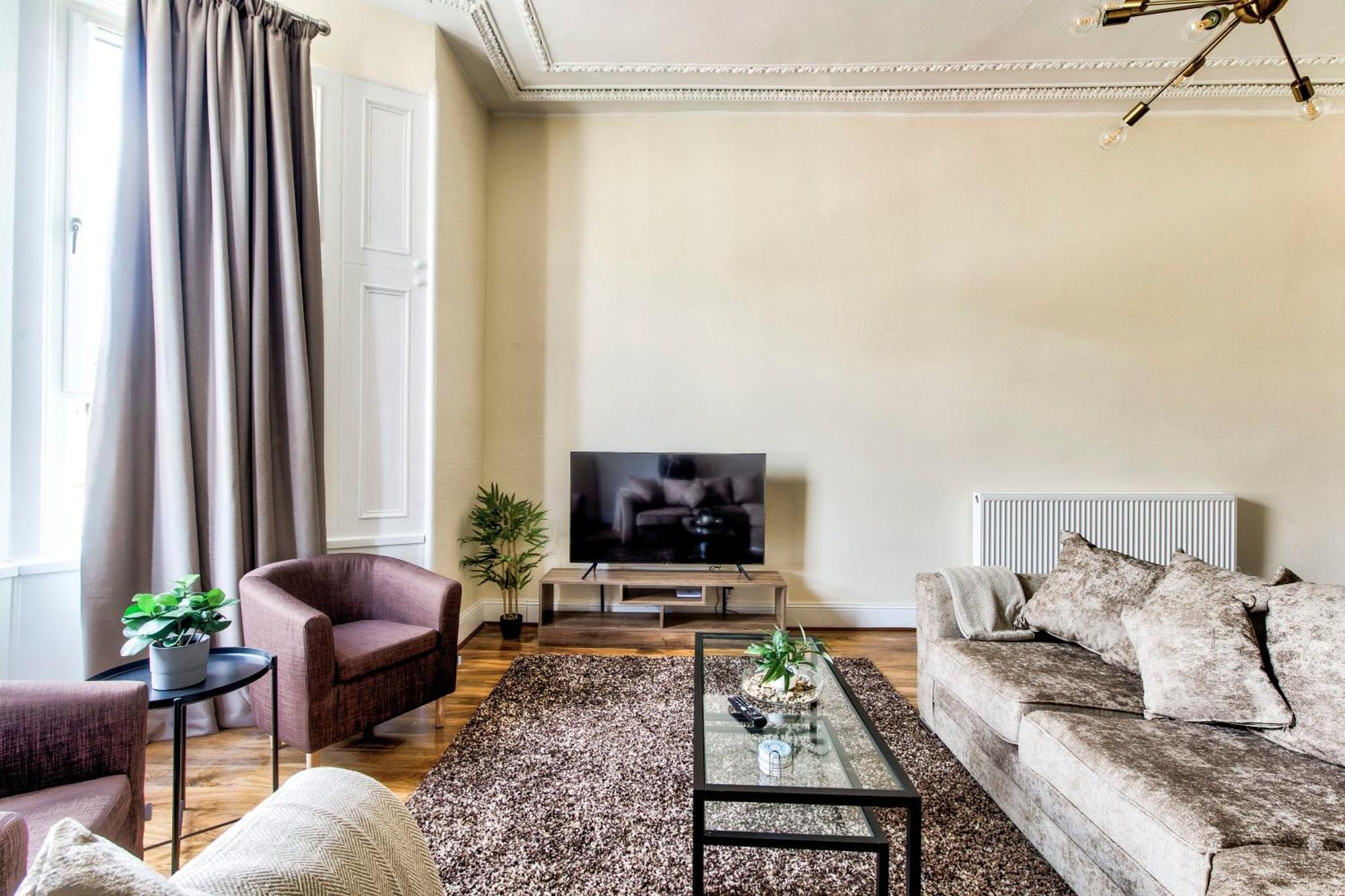 Stunning 5 Bedroom Apt, Close To City Centre, Sec, Hydro And Motorway Glasgow Kültér fotó